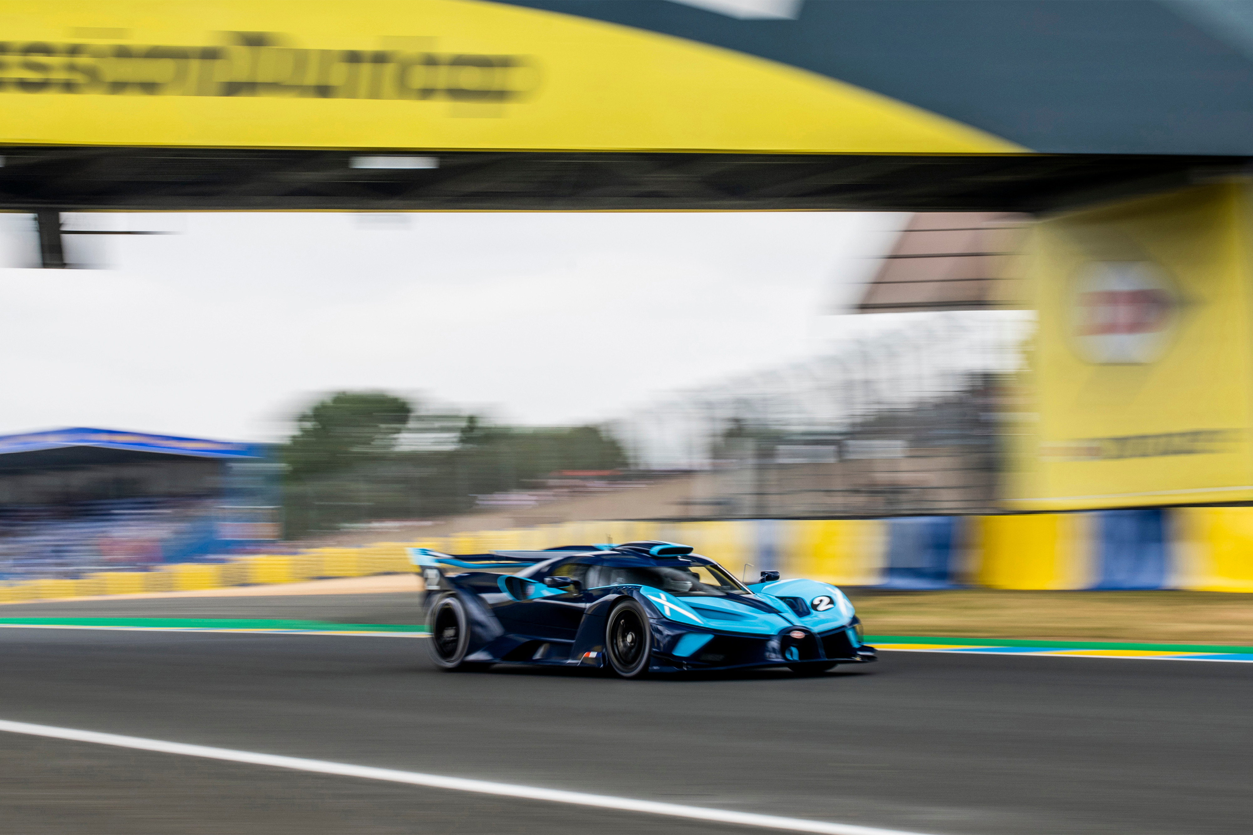 The Bolide on its track lap on Saturday afternoon at the Circuit de la Sarthe.
